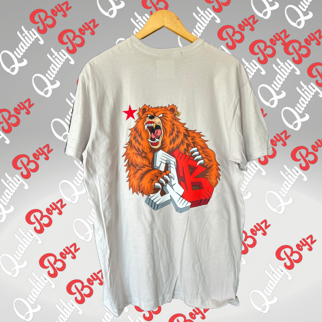 Ice Gray“Cali QB Bear” Shirt